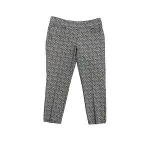 Adidas Pants Womens M Medium Pull On Braided Printed Cropped Performance Golf